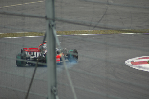 2008年F1日本グランプリ決勝、ハミルトンハードブレーキング２